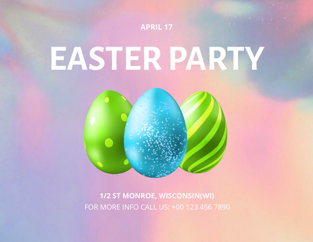 Platilla de diseño Easter Party Announcement Flyer 8.5x11in Horizontal