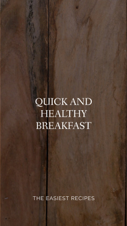Quick and Healthy Breakfast with Sandwiches TikTok Video Design Template