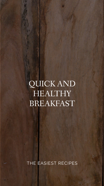Quick and Healthy Breakfast with Sandwiches TikTok Video Design Template