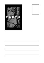 Earth Protection Text on Background of Soil Cracks