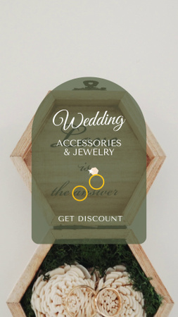 Oferta de venda de joias e acessórios de casamento TikTok Video Modelo de Design