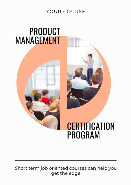 Szablon projektu Products Management Courses Ad Poster
