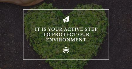 Citation about protect environment Facebook AD Design Template