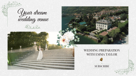 Wedding Venue And Preparation Video Promotion YouTube intro Design Template