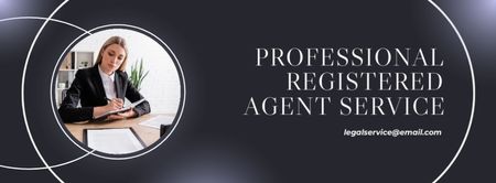 Professional Legal Agent Services Offer Facebook cover Design Template