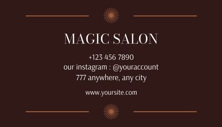 Hair Coloring Services Business Card US Design Template