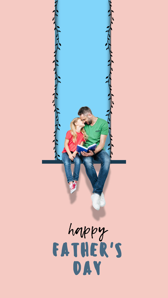 Father's Day with your Fathers Instagram Story Design Template