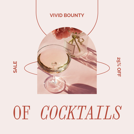 Modèle de visuel Cocktails Menu Ad - Instagram