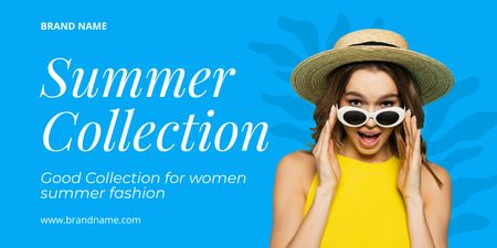 Summer Collection of Fashion Acessories Twitter Design Template