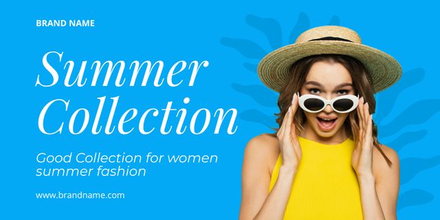 Summer Collection of Fashion Acessories Twitter – шаблон для дизайну