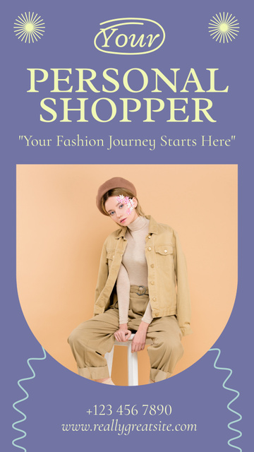 Personal Shopper for Trendy Women Instagram Story Design Template