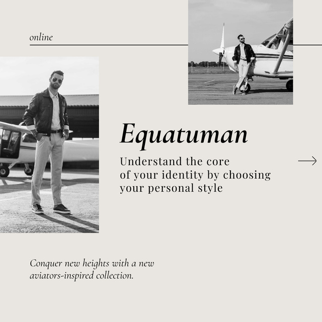 Designvorlage Fashion Offer with Man in Stylish Outfit für Instagram