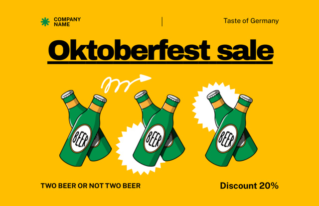 Spectacular Oktoberfest Holiday With Beer At Discounted Rates Flyer 5.5x8.5in Horizontal Modelo de Design