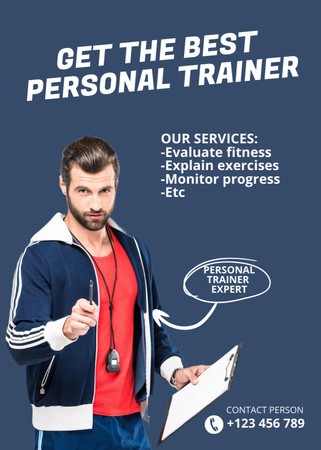 Fitness Coaching Services Flayer Design Template