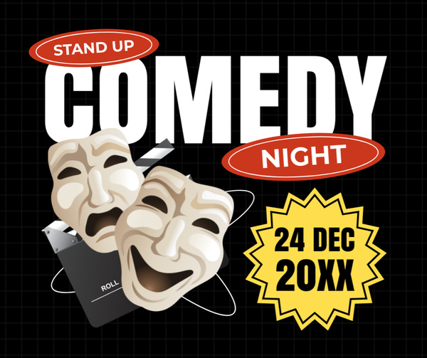 Comedy Night on Black with Masks