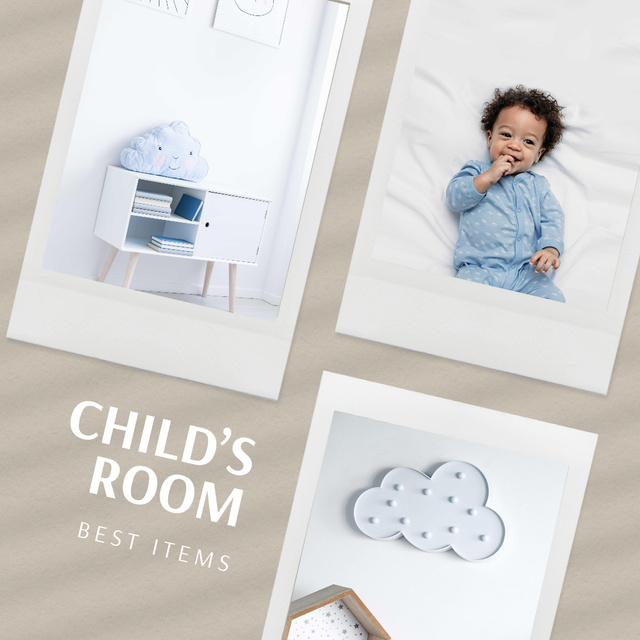 Plantilla de diseño de Child's Room Furniture and Decorations Offer Instagram 