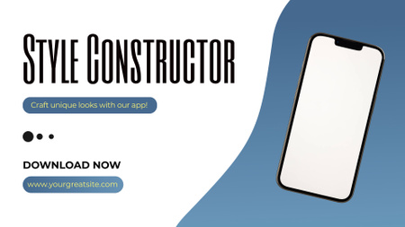 Chic Style Constructor In Mobile App Full HD video Design Template