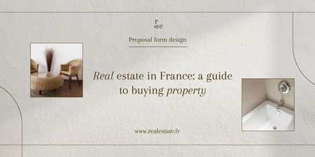 Property Sale Offer Twitter Design Template
