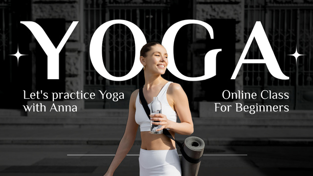 Modèle de visuel Yoga Class Channel - Youtube Thumbnail