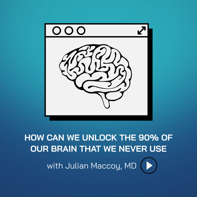 Podcast about Brain Training Podcast Cover Tasarım Şablonu
