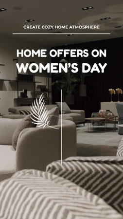 Designvorlage Home Interior Angebot am Frauentag für TikTok Video