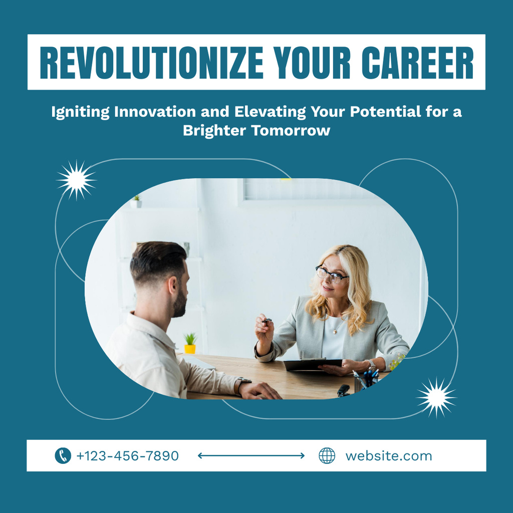 Training from Career Coach LinkedIn post Design Template