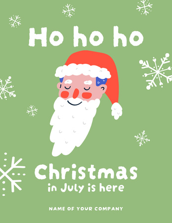 Midsummer Magic of Christmas in July Flyer 8.5x11in Design Template