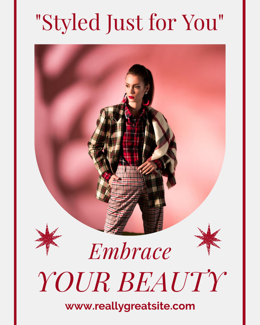 Personalized Fashion Styling Instagram Post Vertical Design Template