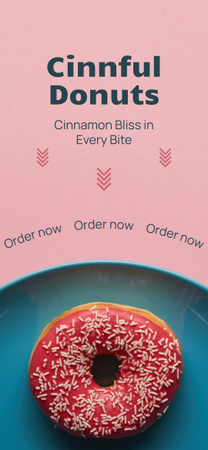 Modèle de visuel Promo des magasins de beignets glacés - Snapchat Moment Filter