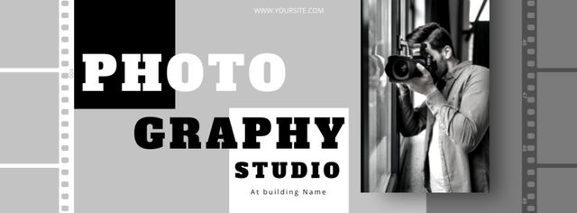 Designvorlage Photography Studio Services Offer für Facebook cover