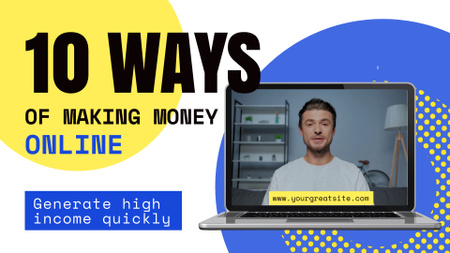 Platilla de diseño New Set Of Methods Of Increasing Income Online Full HD video
