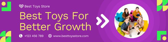 Ontwerpsjabloon van Twitter van Best Toys for Better Growth