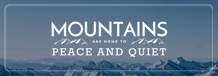 Plantilla de diseño de Journey Offer With Mountains On Background Tumblr 