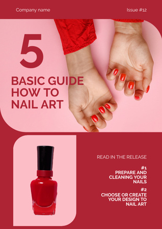 Basic Guide for Manicure Newsletter Design Template