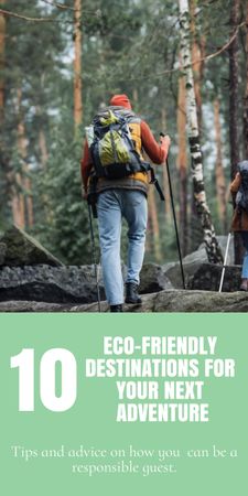 Eco Friendly Destinations Graphic Modelo de Design