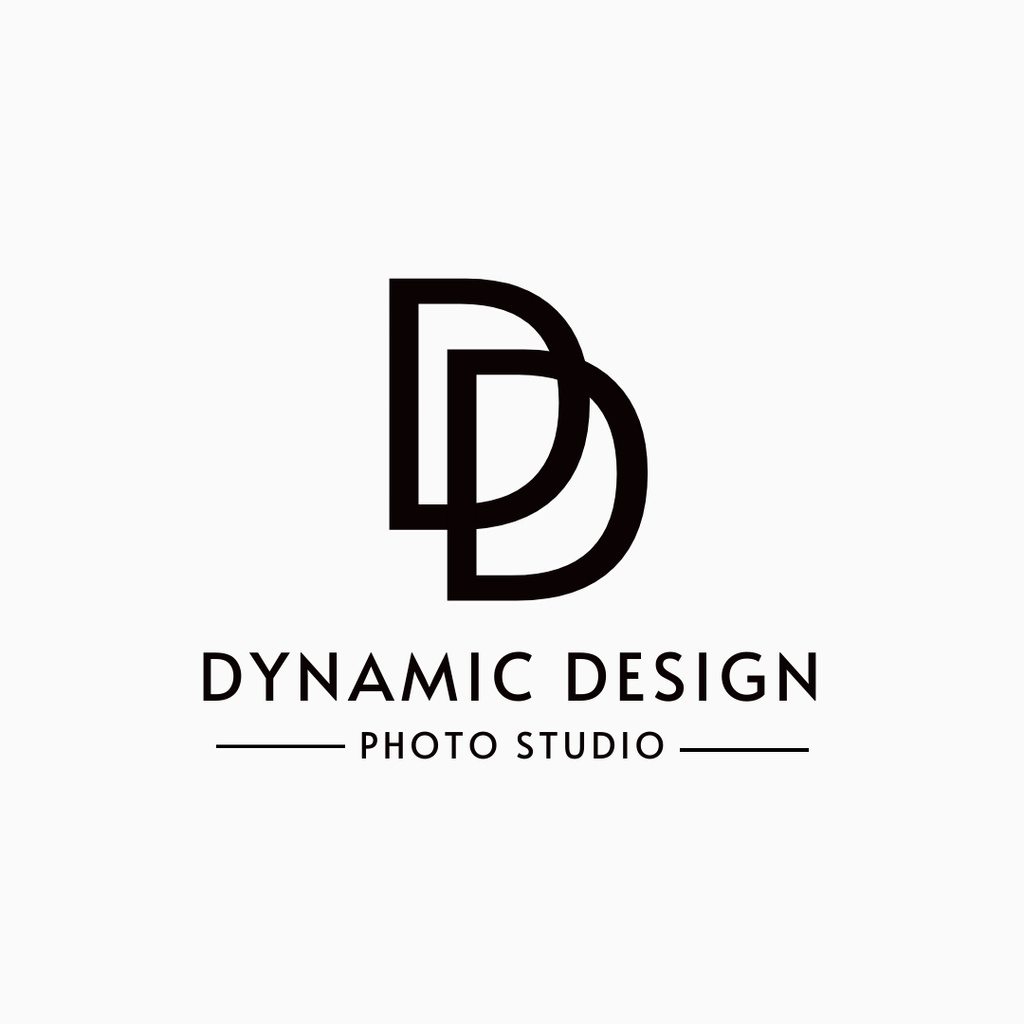 Photography Studio Minimalist Emblem Logo 1080x1080px Modelo de Design