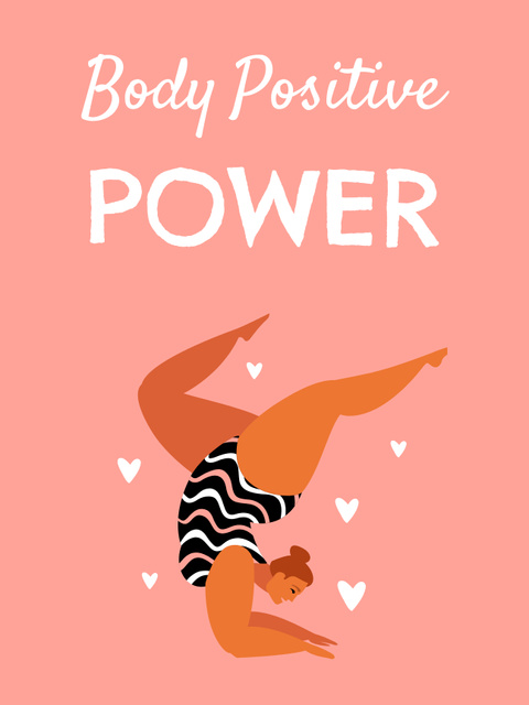 Ontwerpsjabloon van Poster US van Body Positive Power Inspiration