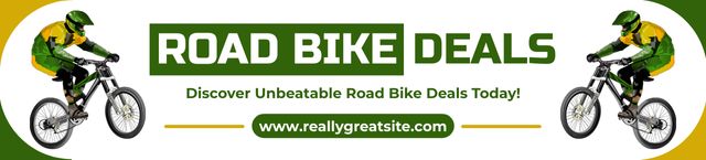 Ontwerpsjabloon van Ebay Store Billboard van Road Bikes Deals