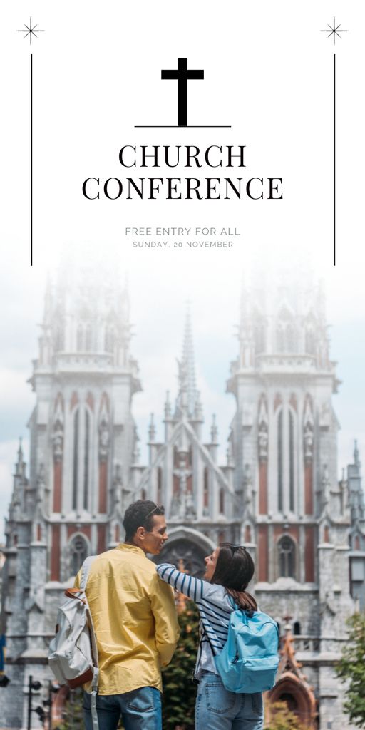 Church Conference Announcement Graphic Šablona návrhu