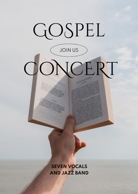 Platilla de diseño Spiritual Music Concert Invitation Flyer A6