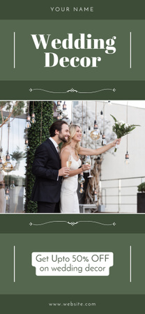 Скидка на свадебный декор Snapchat Geofilter – шаблон для дизайна