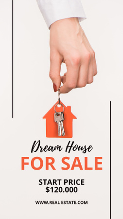 Platilla de diseño Dream House For Sale  Instagram Video Story