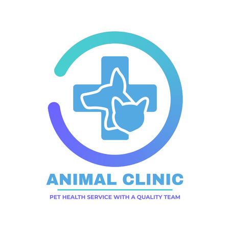 Szablon projektu Usługi Kliniki Zwierząt Animated Logo