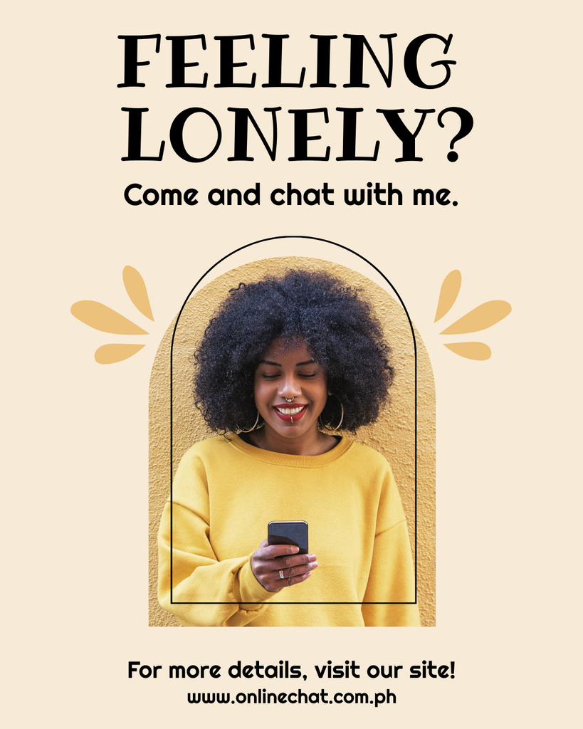 Funny African American Girl Taking Selfie Poster 16x20in Design Template