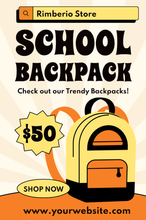 Prices for Trendy Backpacks Tumblr Design Template