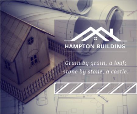 Hampton building poster Medium Rectangle Modelo de Design