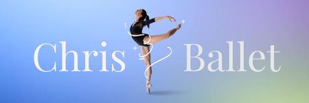 Ballet Teacher Promotion With Dance Email header Design Template