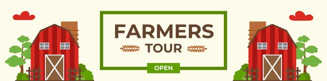 Tour to Local Farm Twitter Design Template