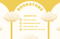 Bookstore Ad with Woman with Yellow Book