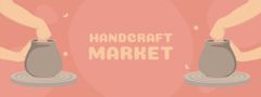 Handcraft Market Announcement With Pots